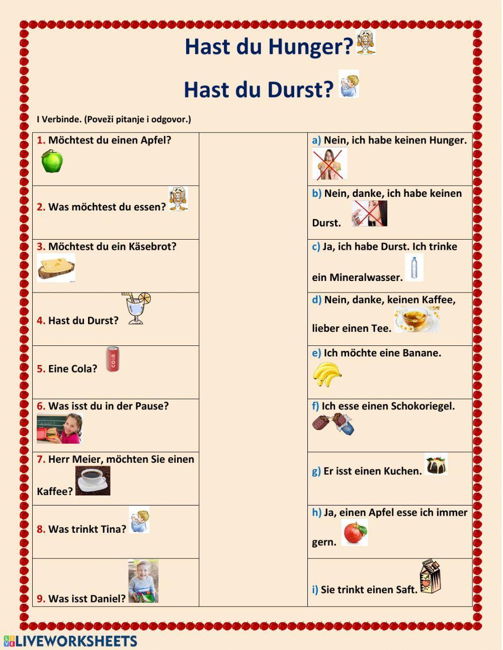 Hast du Hunger-Durst?