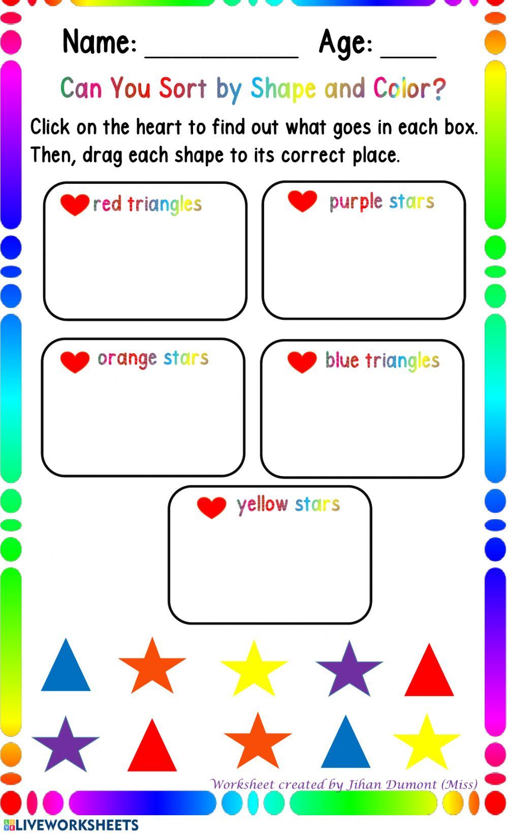 Sorting by Color and Shape