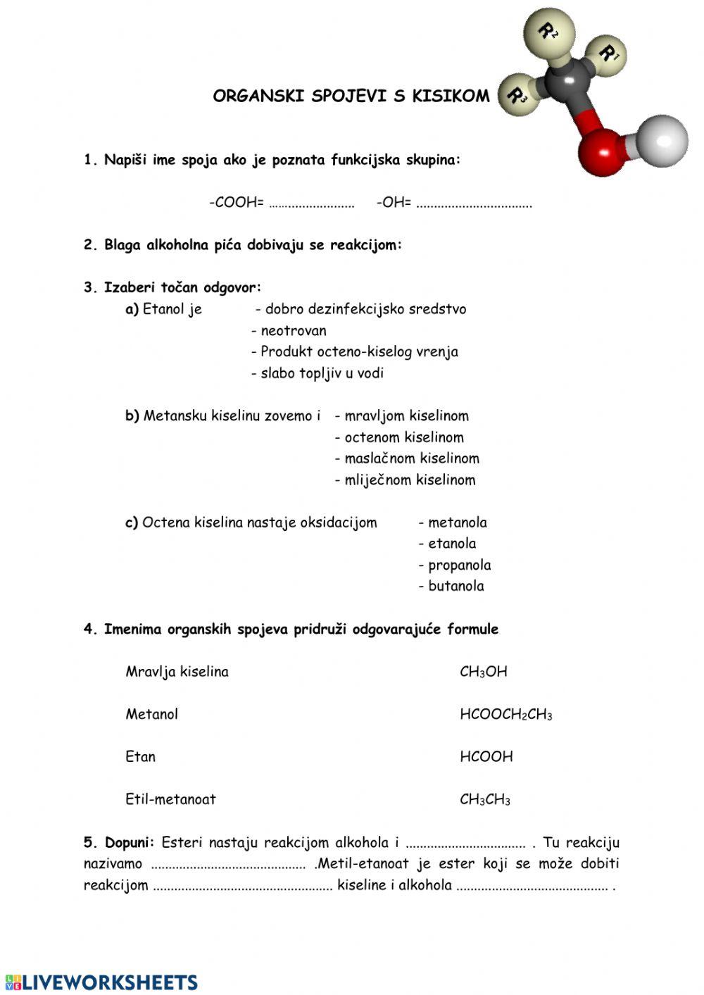 Organski spojevi s kisikom
