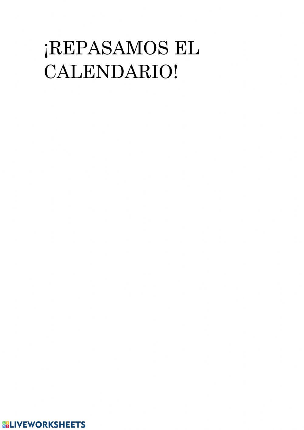 El calendario El calendario