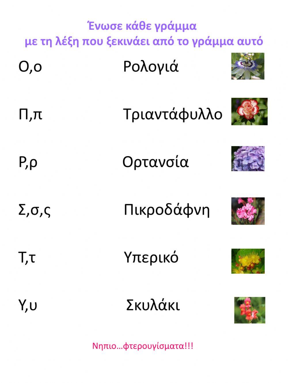 Λουλουδο...Αλφαβητάρι(Ο-Υ) Λουλουδο...Αλφαβητάρι(Ο-Υ)