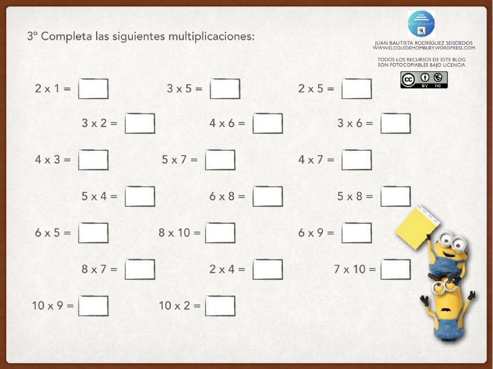 Control de Matemáticas U.10 2º