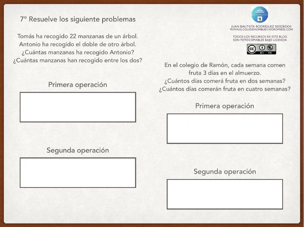Control de Matemáticas U.10 2º