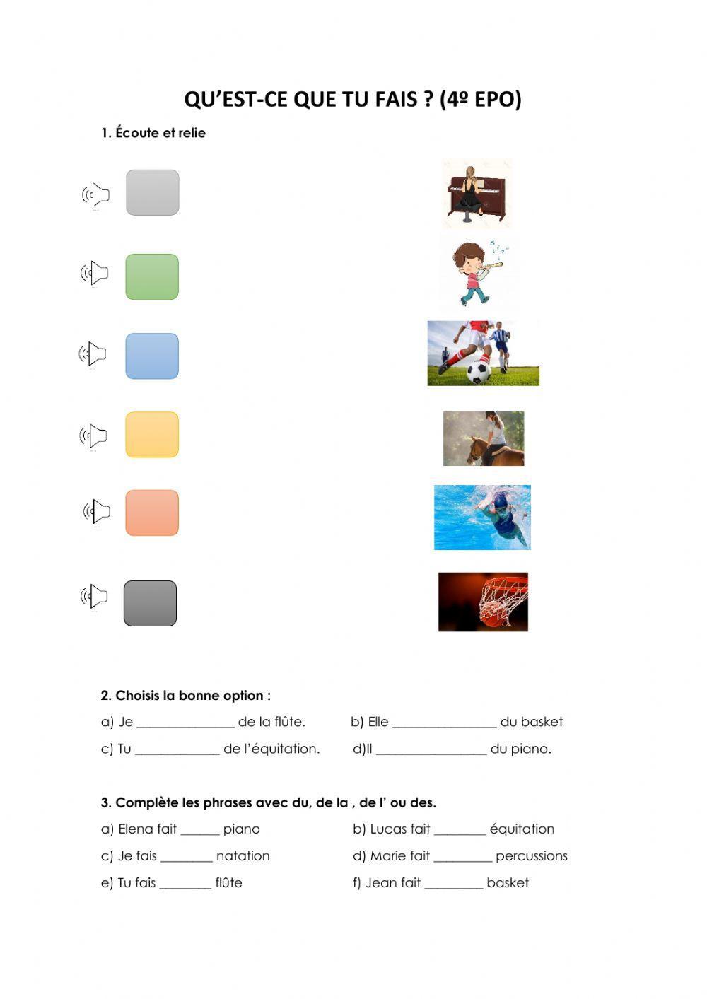 Qu'est-ce que tu fais?