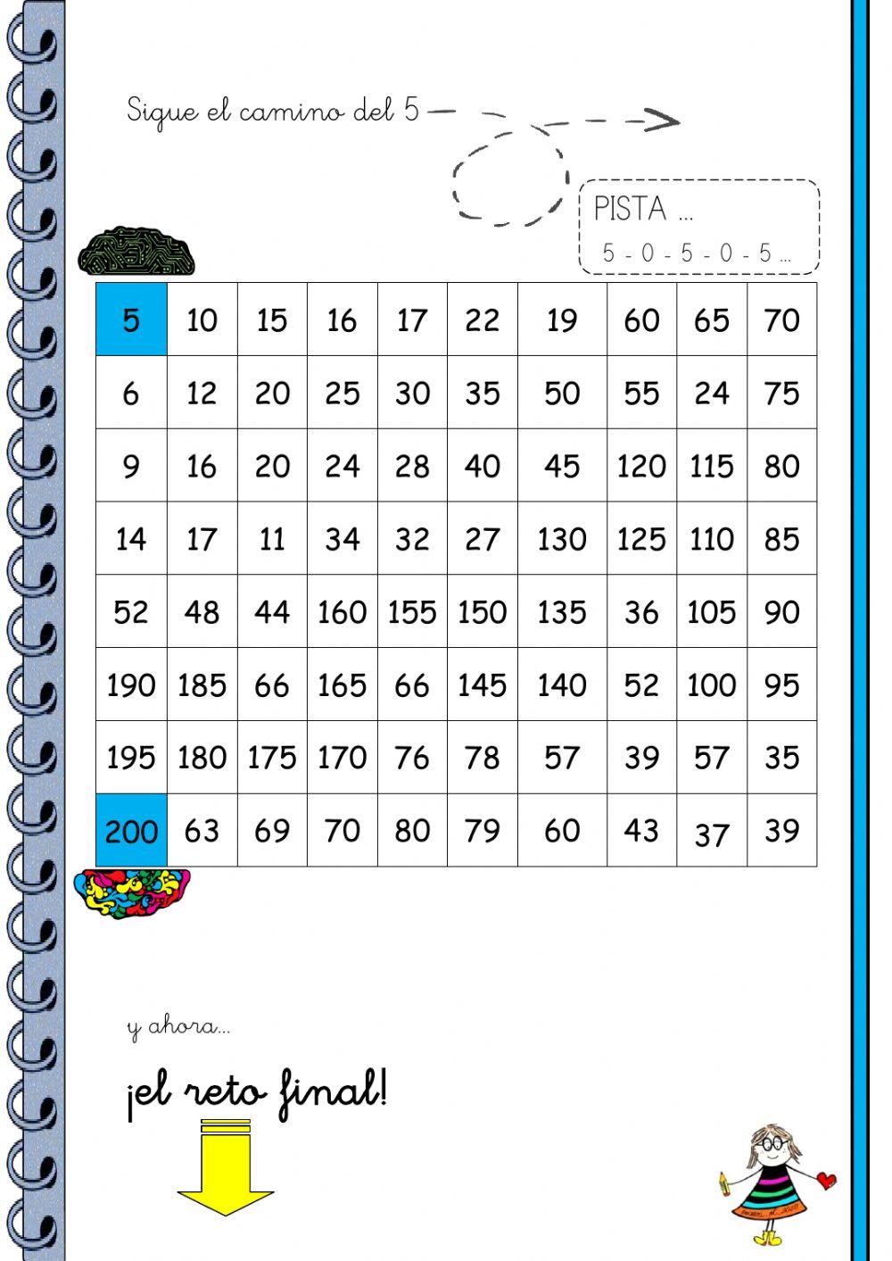 Revuelto de números -el 5-