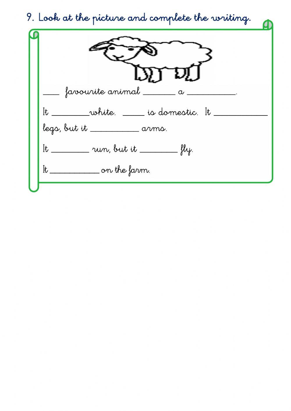 Animals writing