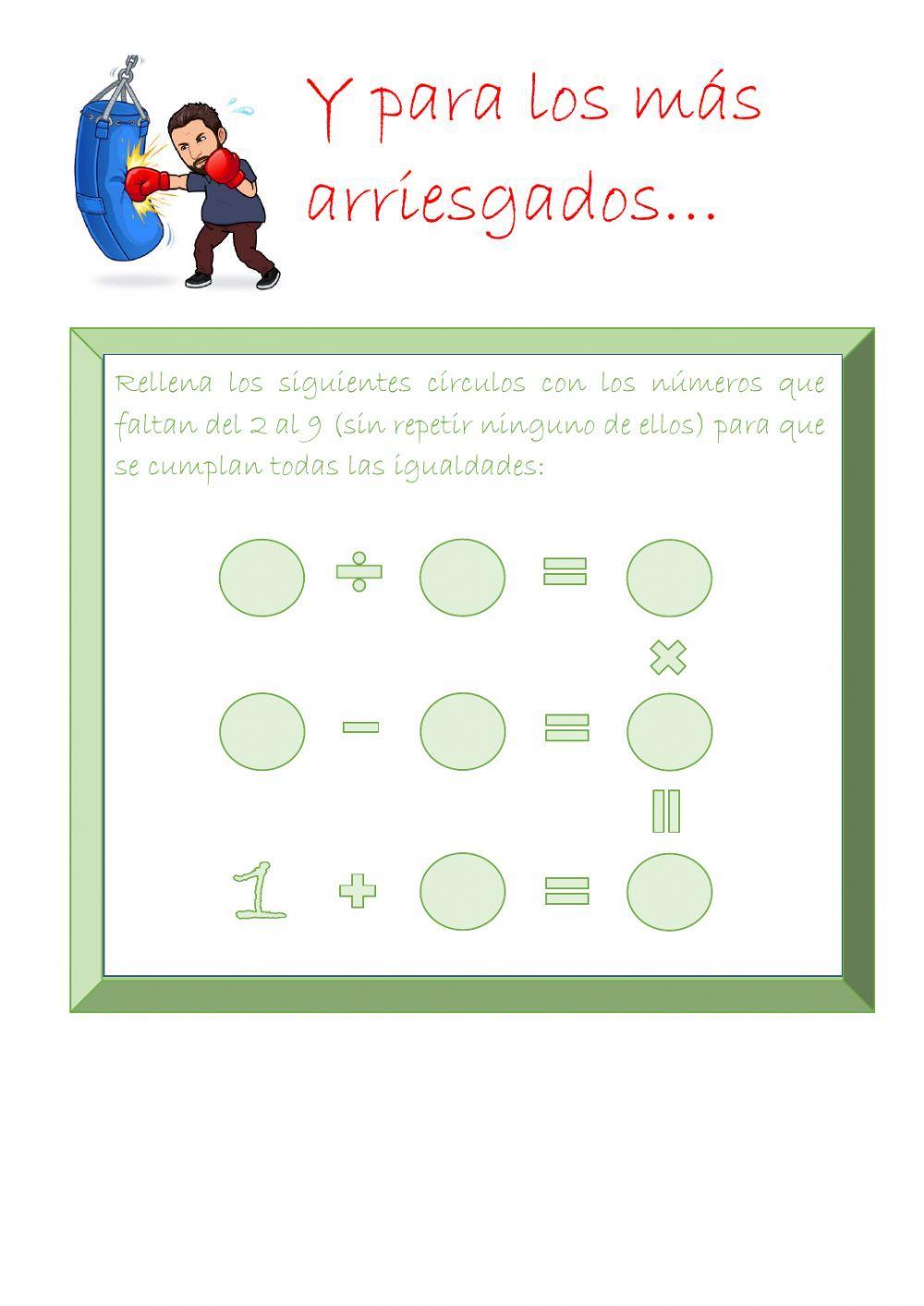 Retos lógico-matemáticos-cálculo mental