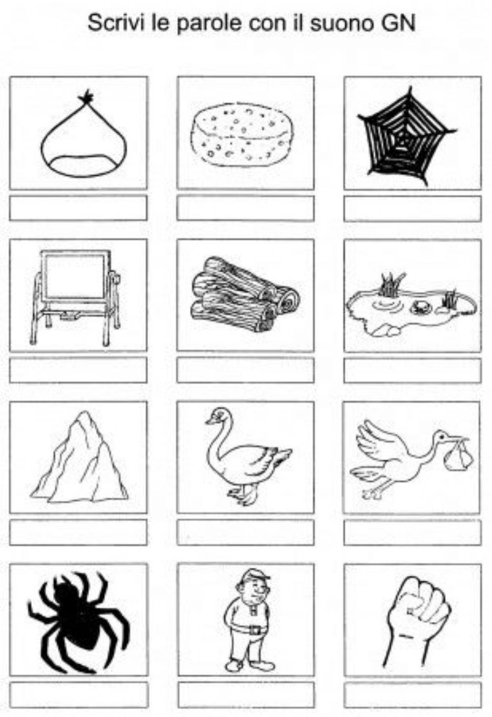 Scrivi le parole con gn
