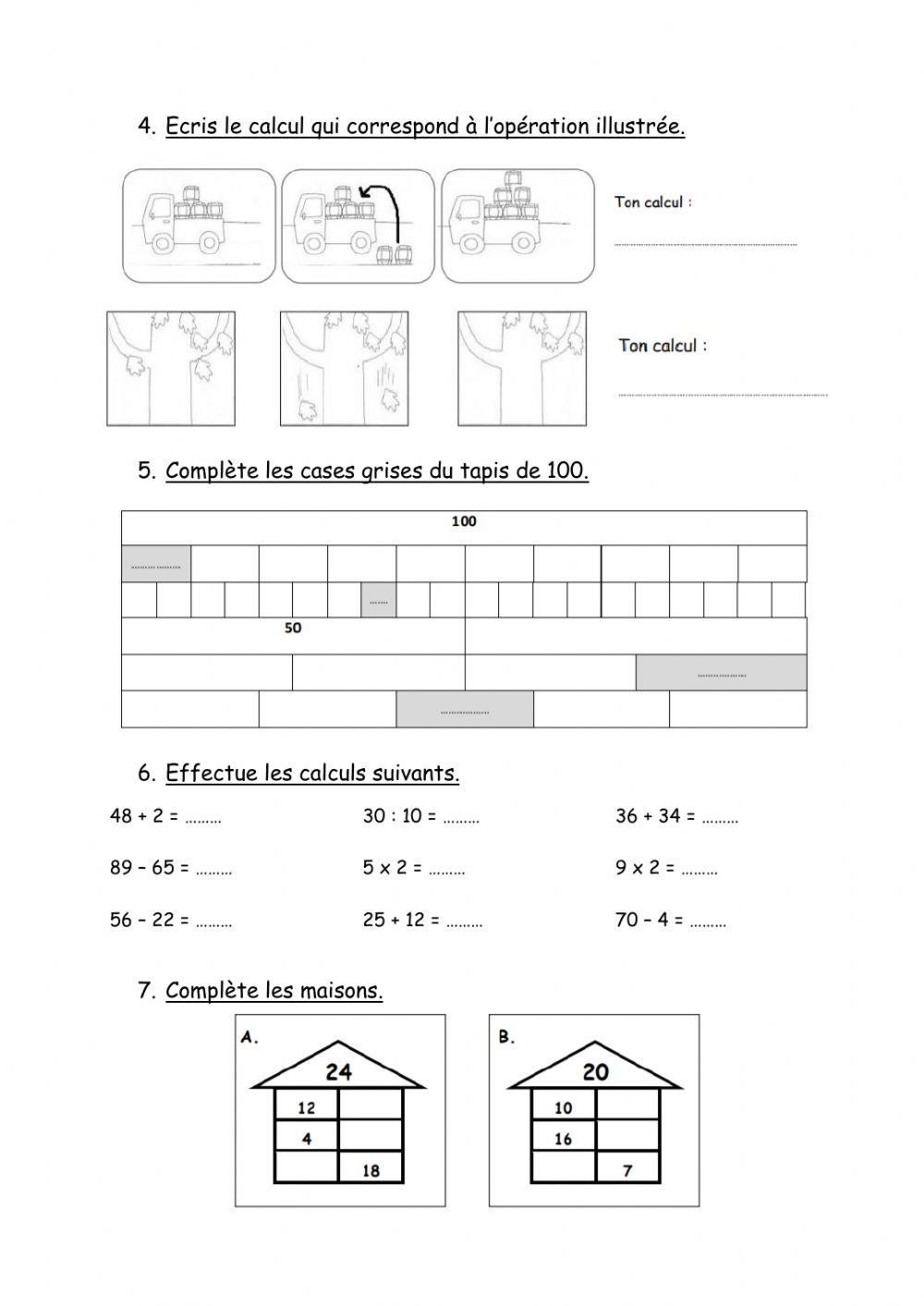 Opérations diverses