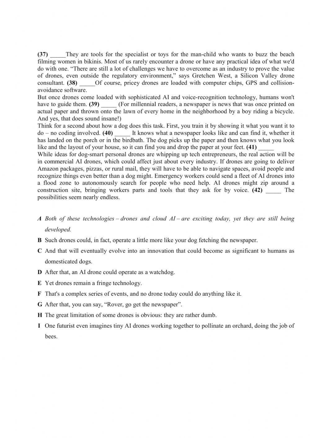 Reading Comprehension B1-B2