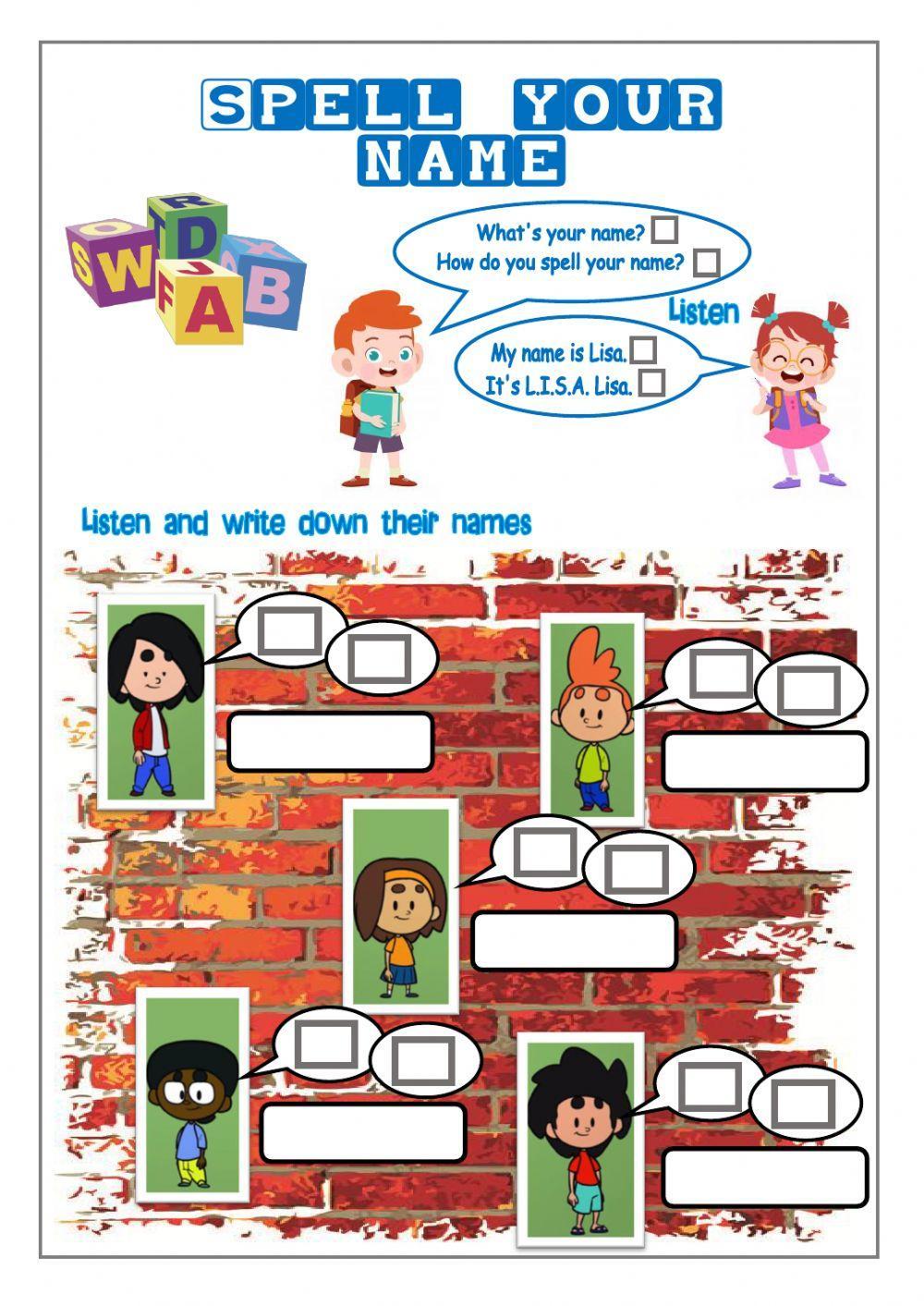 spell-your-name-liveworksheets-171382