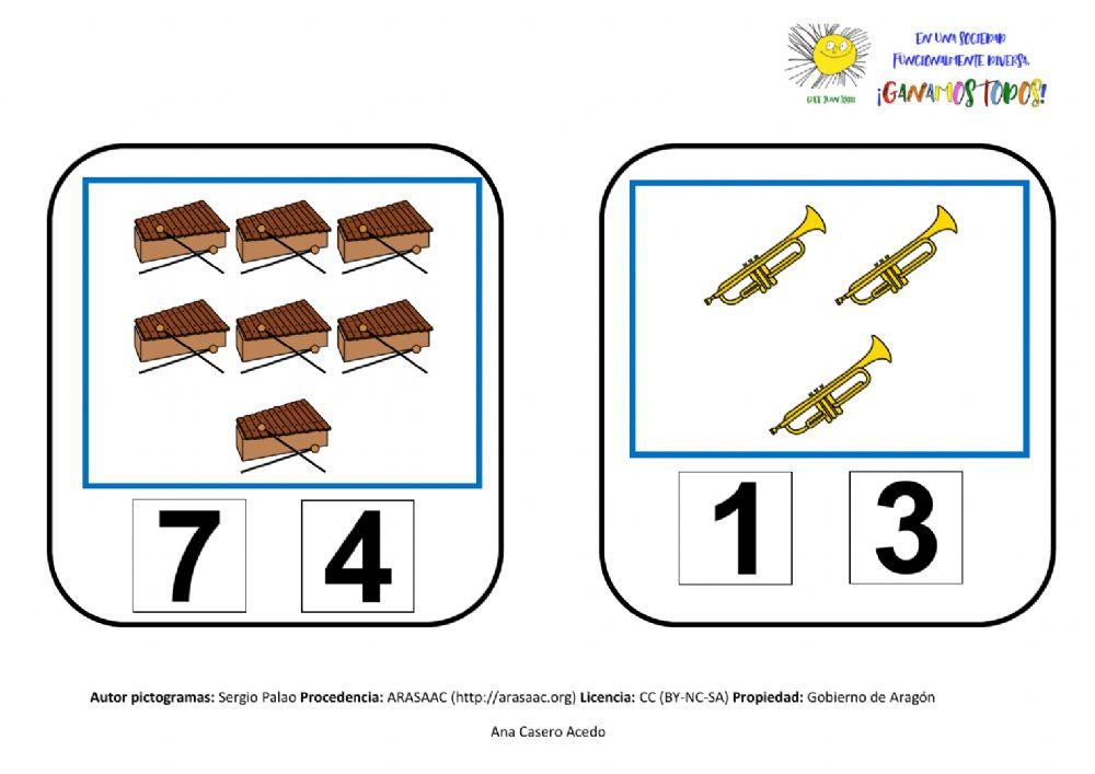 Cuenta y selecciona 2