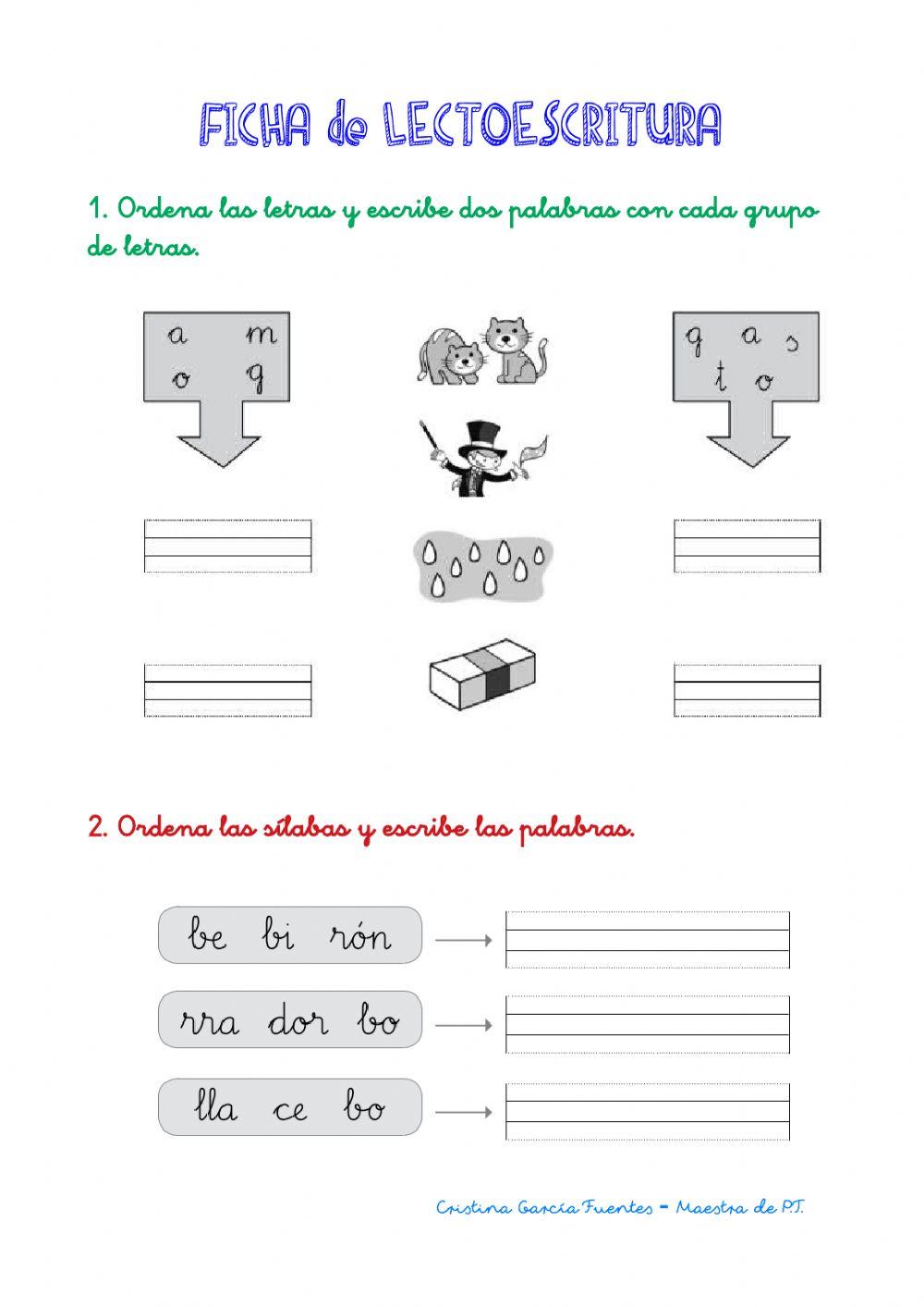 Juego con las letras