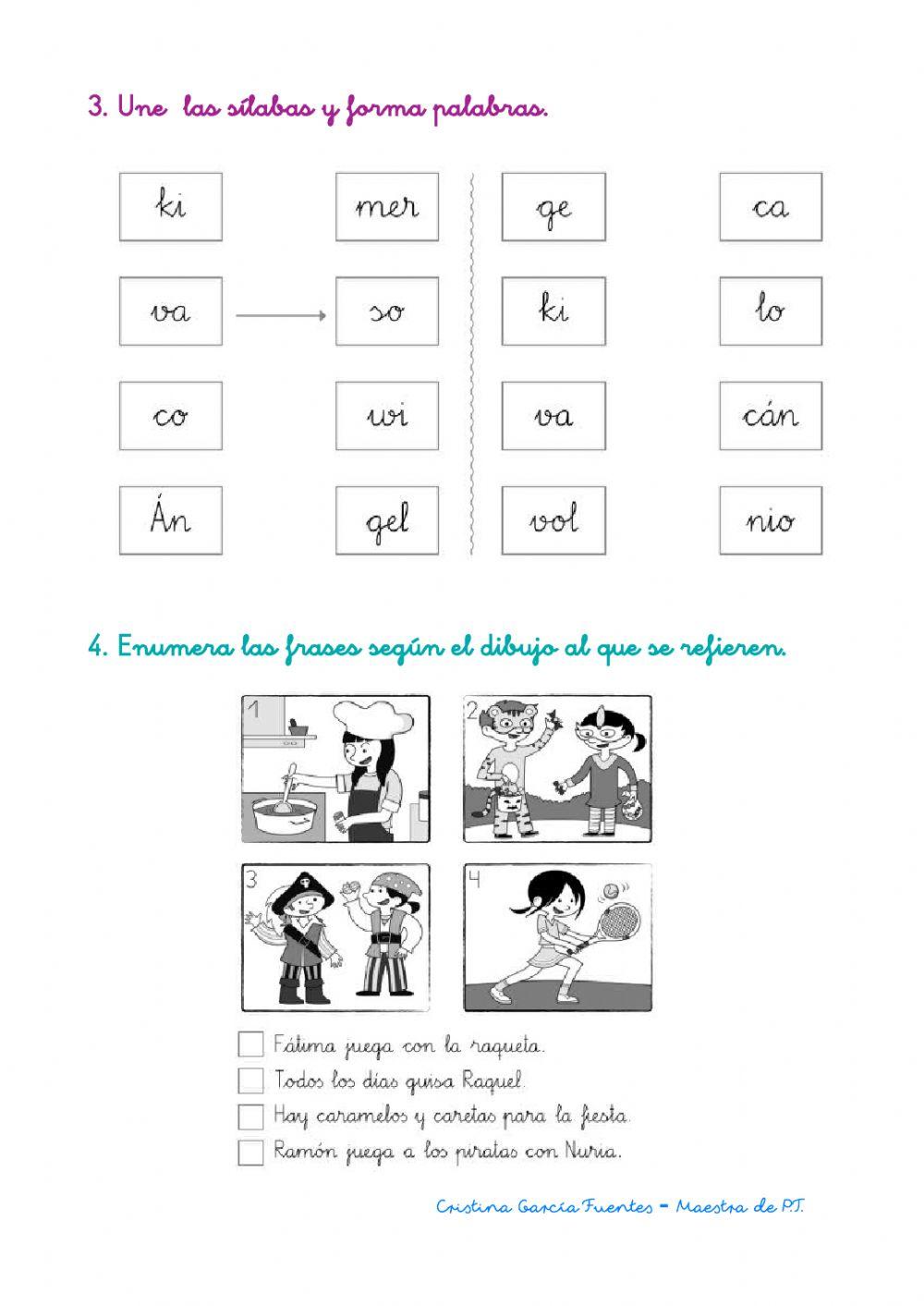 Juego con las letras