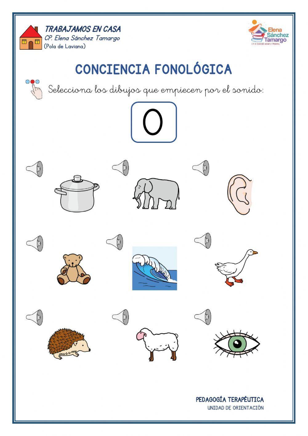 Conciencia fonológica O