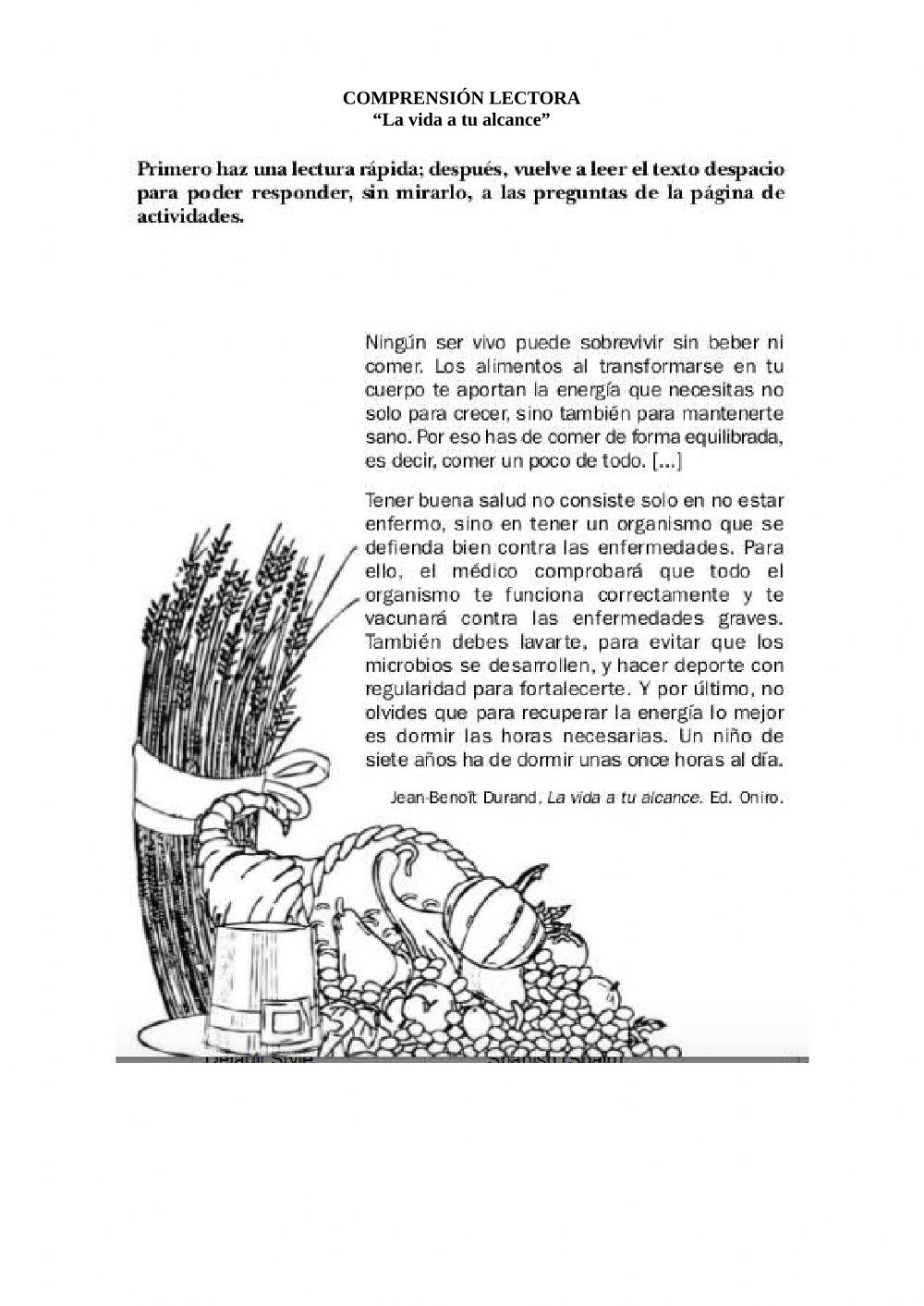 Comprensión lectora