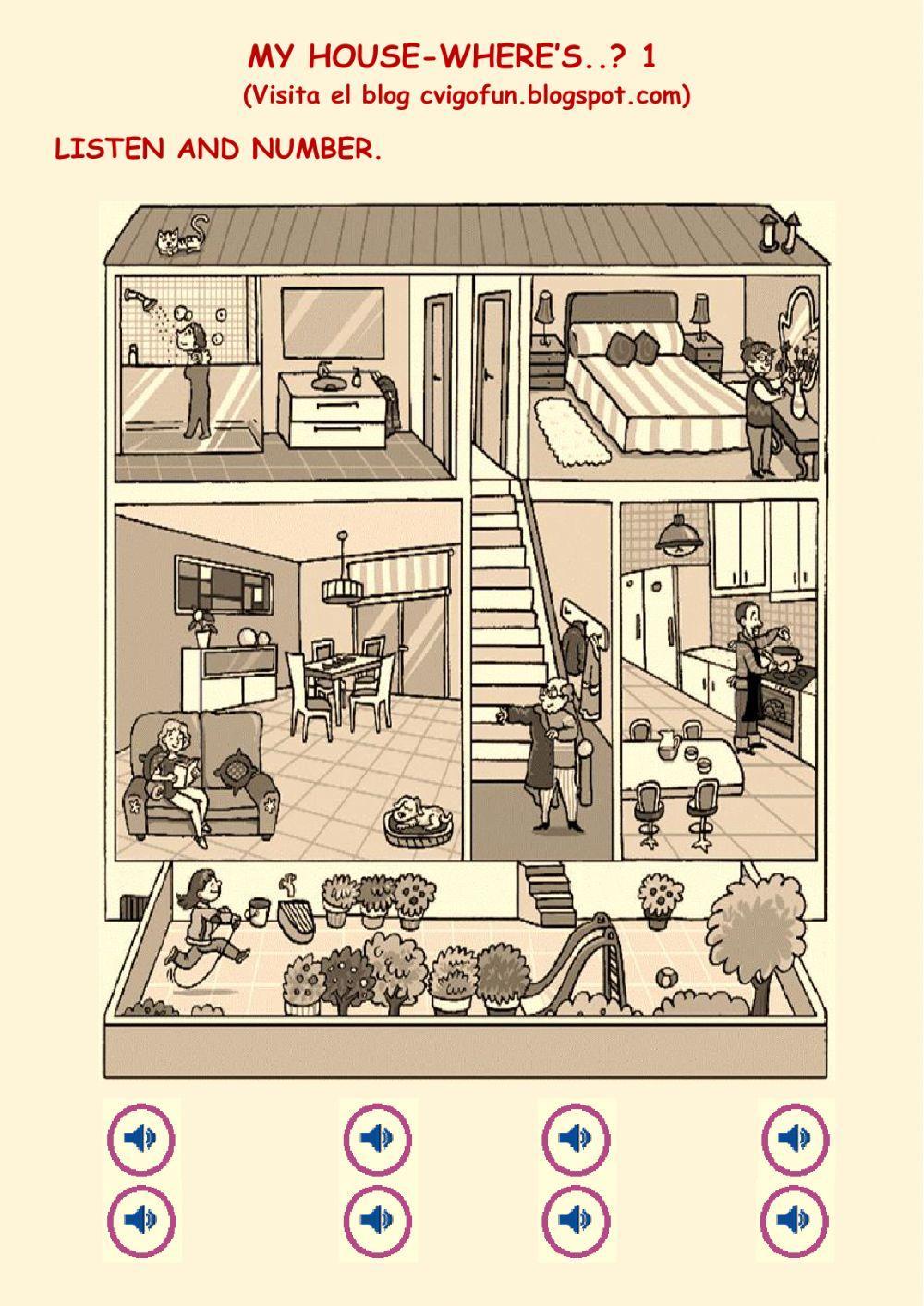 Spanish Vocabulary for The House | TikTok, image size:1000x1413