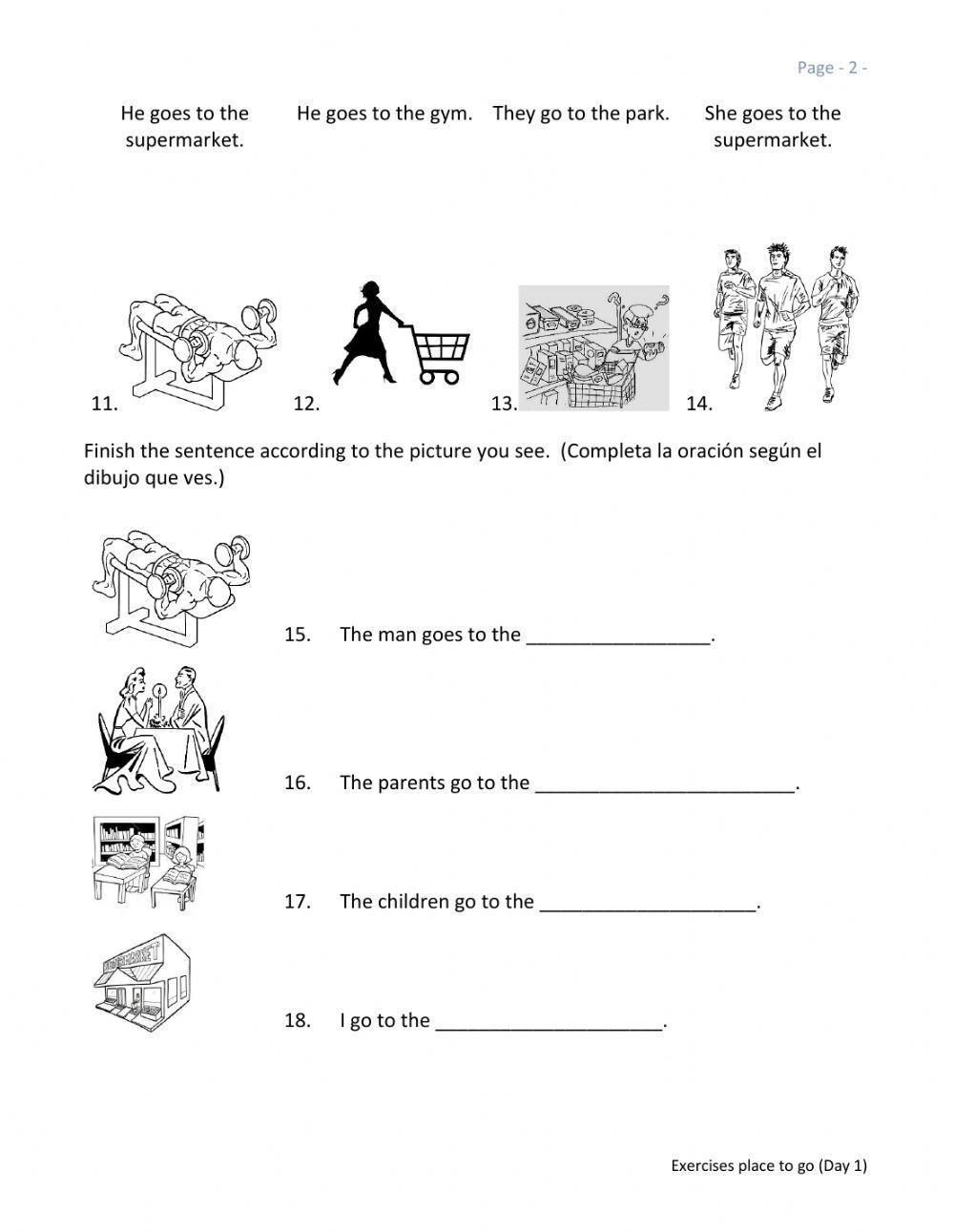 Places to Go (day 1)