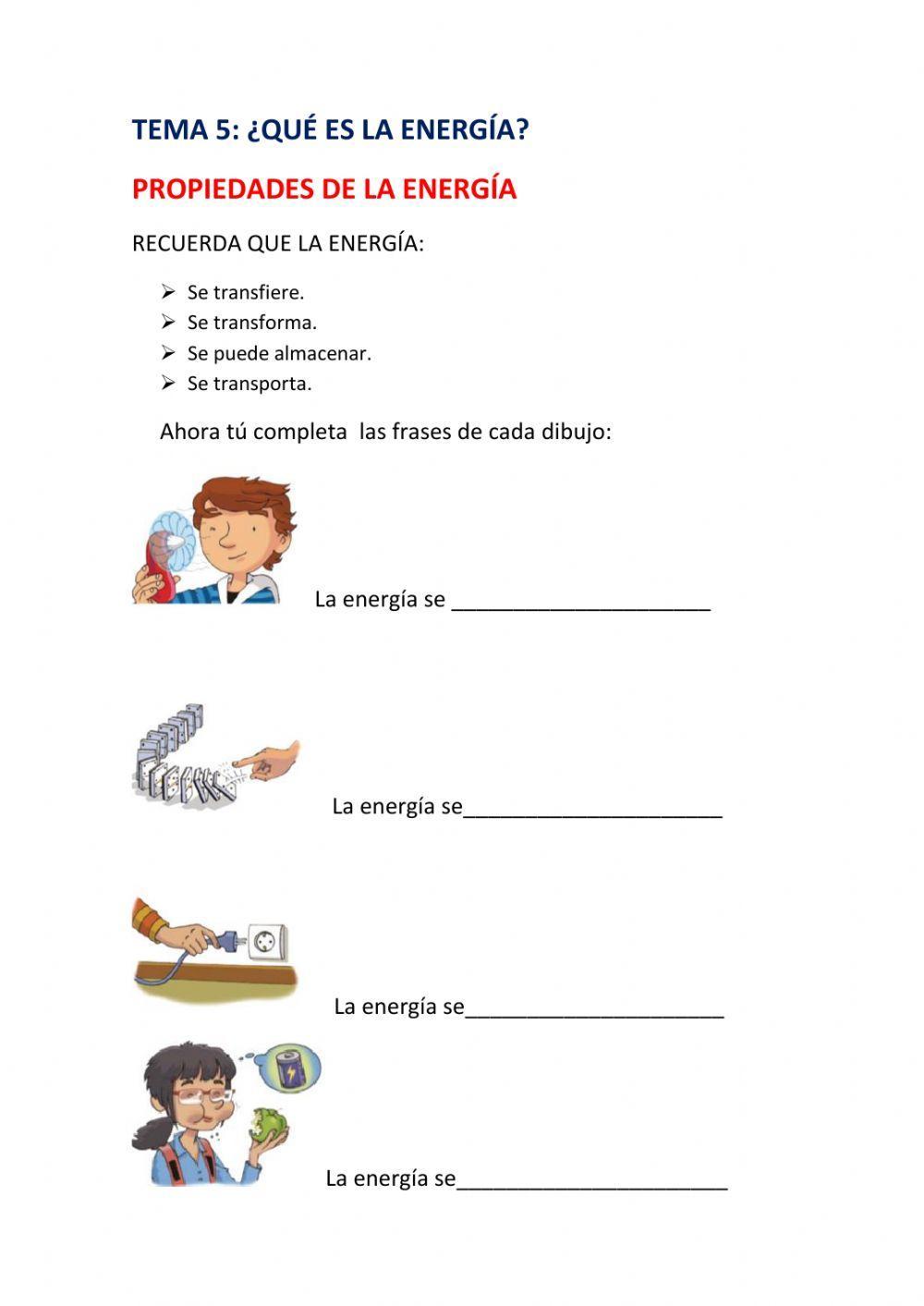 Propiedades de la energía