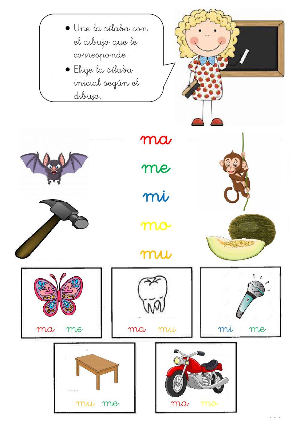 Elige la sílaba adecuda