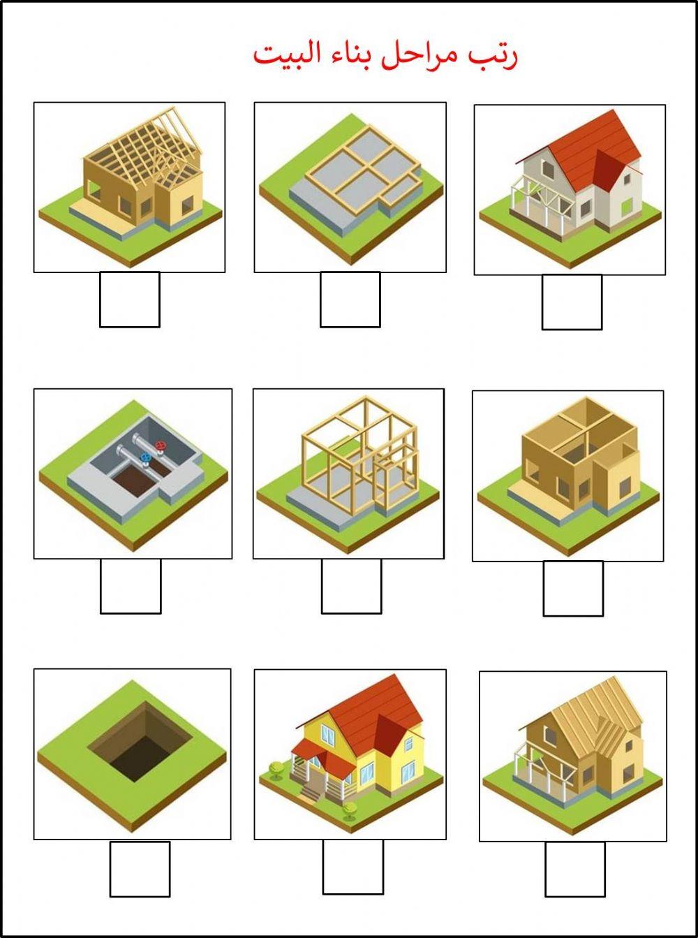 مراحل بناء البيت