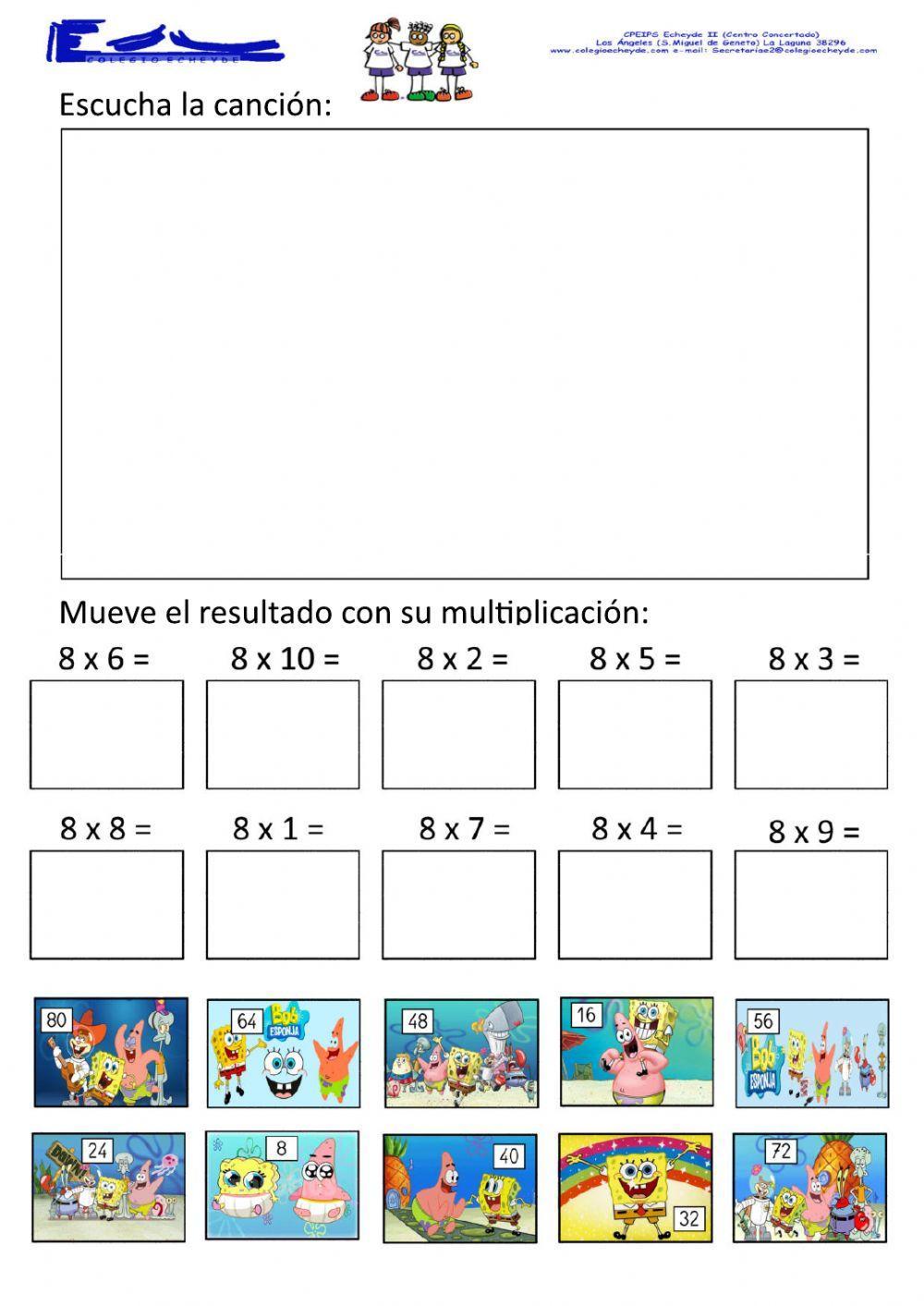 TABLA DEL 8