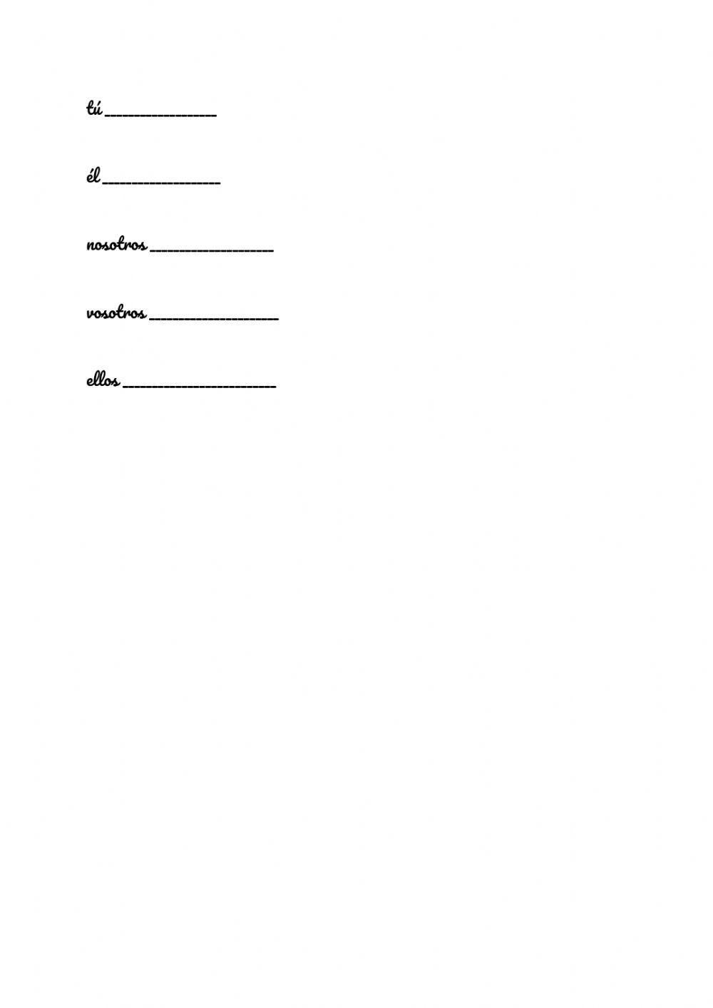 Primera conjugación