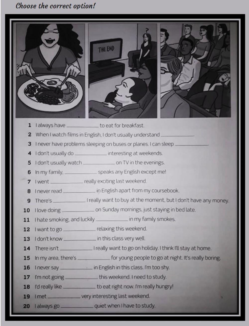 Something, anything, nothing, etc.