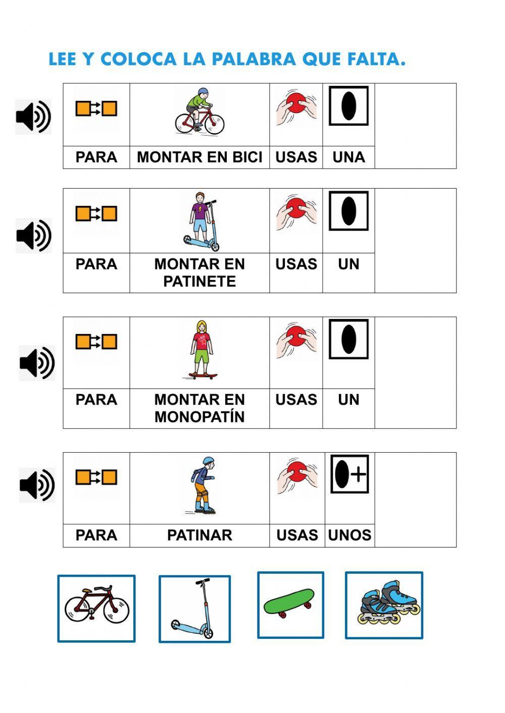 Deportes sobre ruedas - lectura