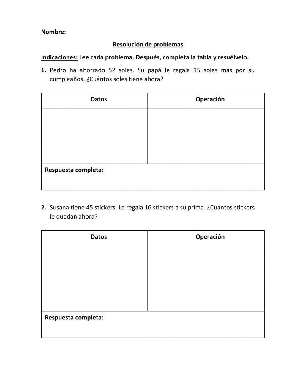 Resolución de problemas