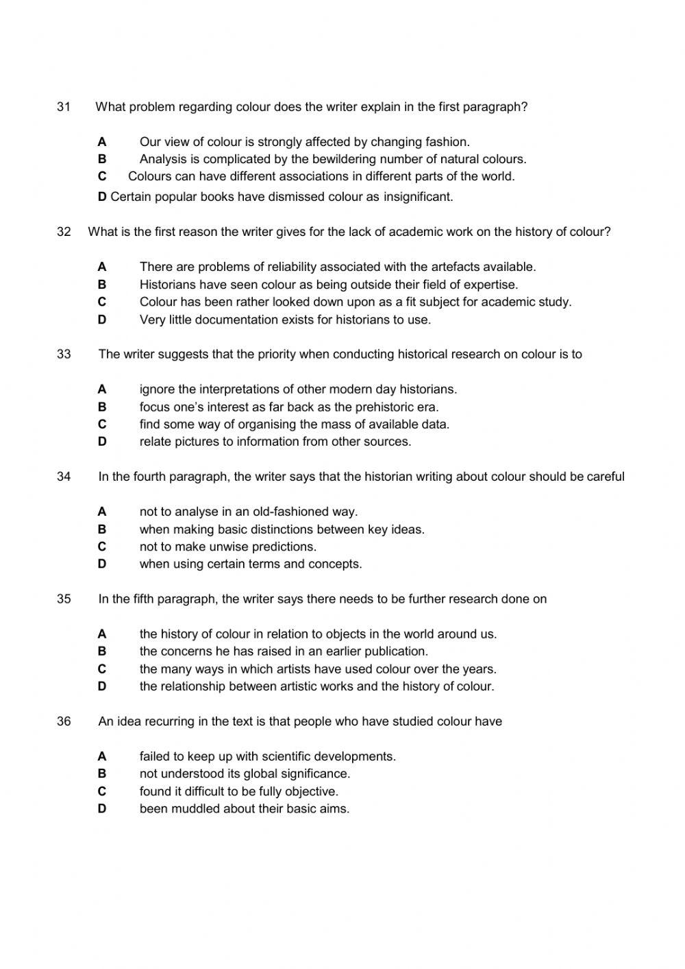 CAMBRIDGE C1 TEST 2 READING