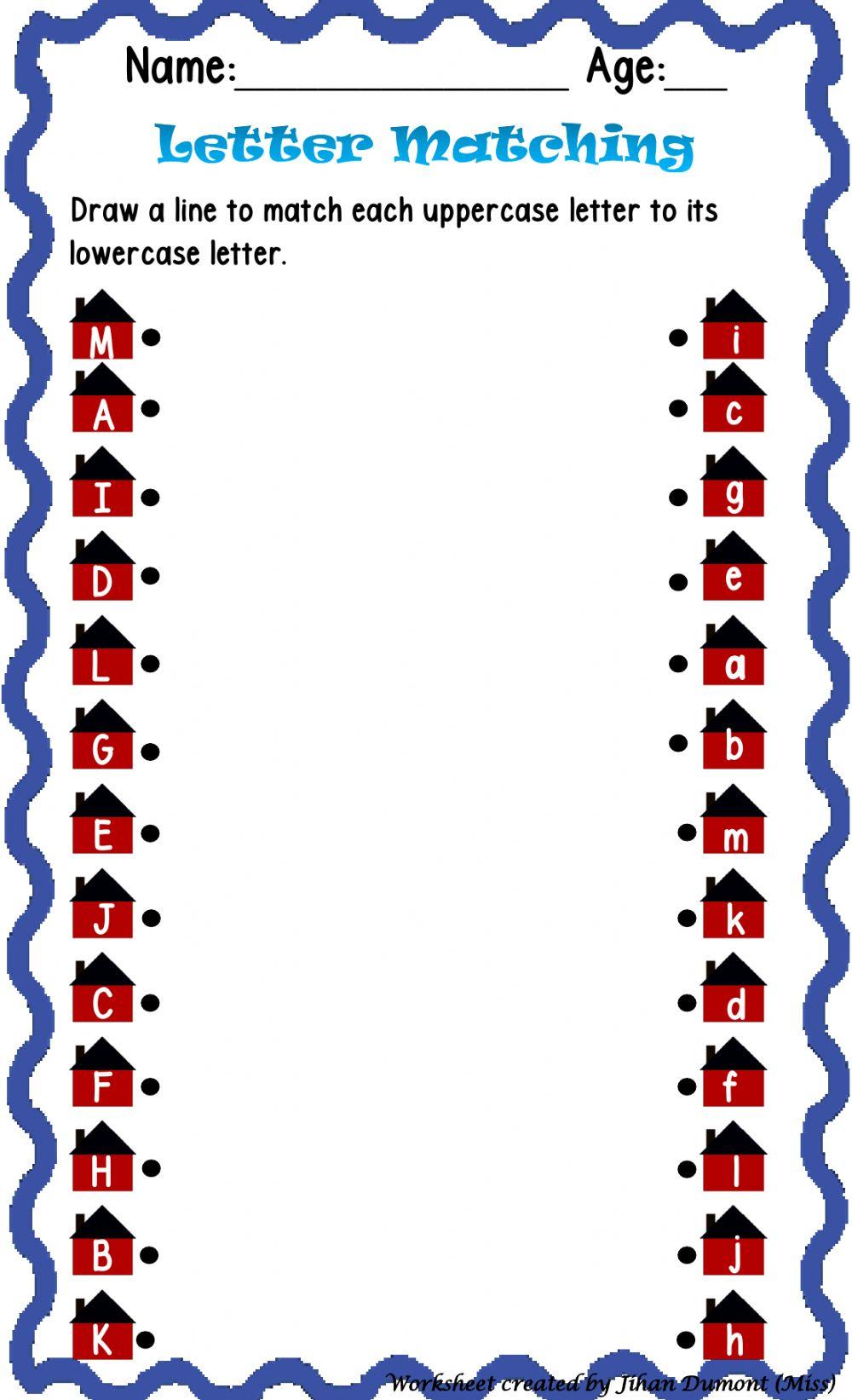 Letter Matching a-m Letter Matching a-m