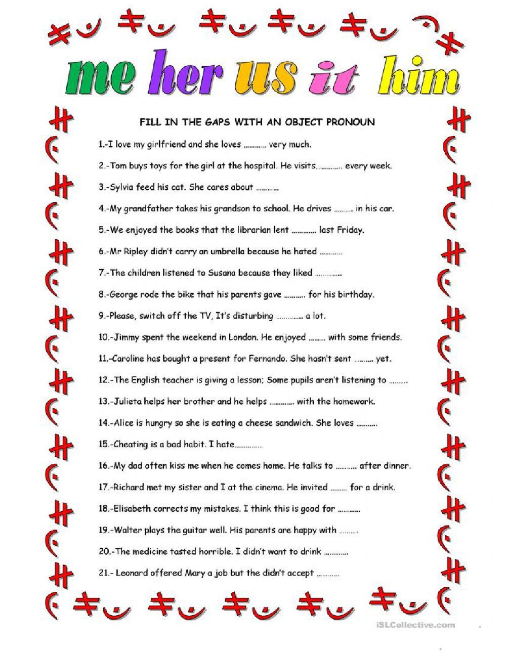 Object pronouns