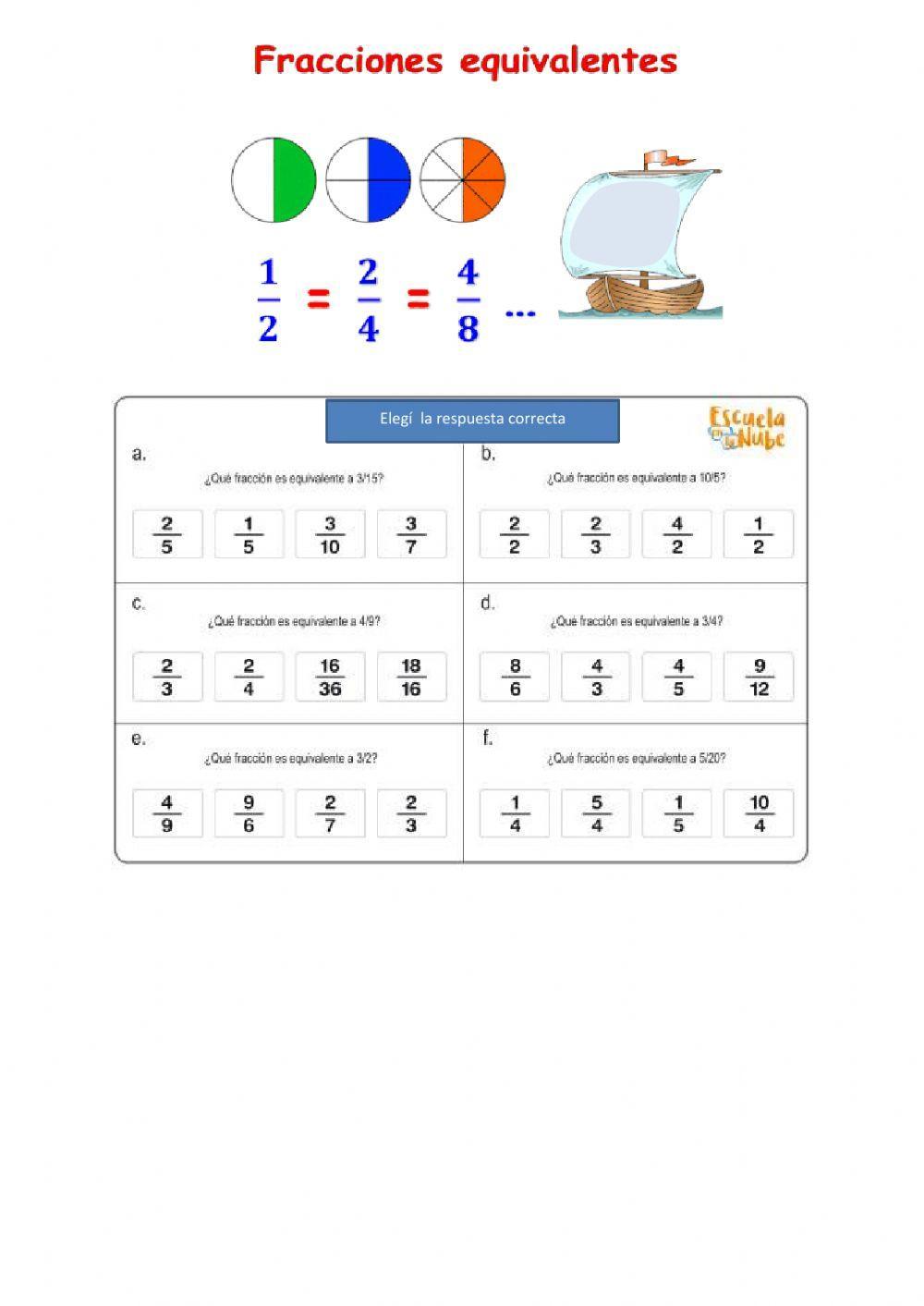 Soporte fracciones 6º