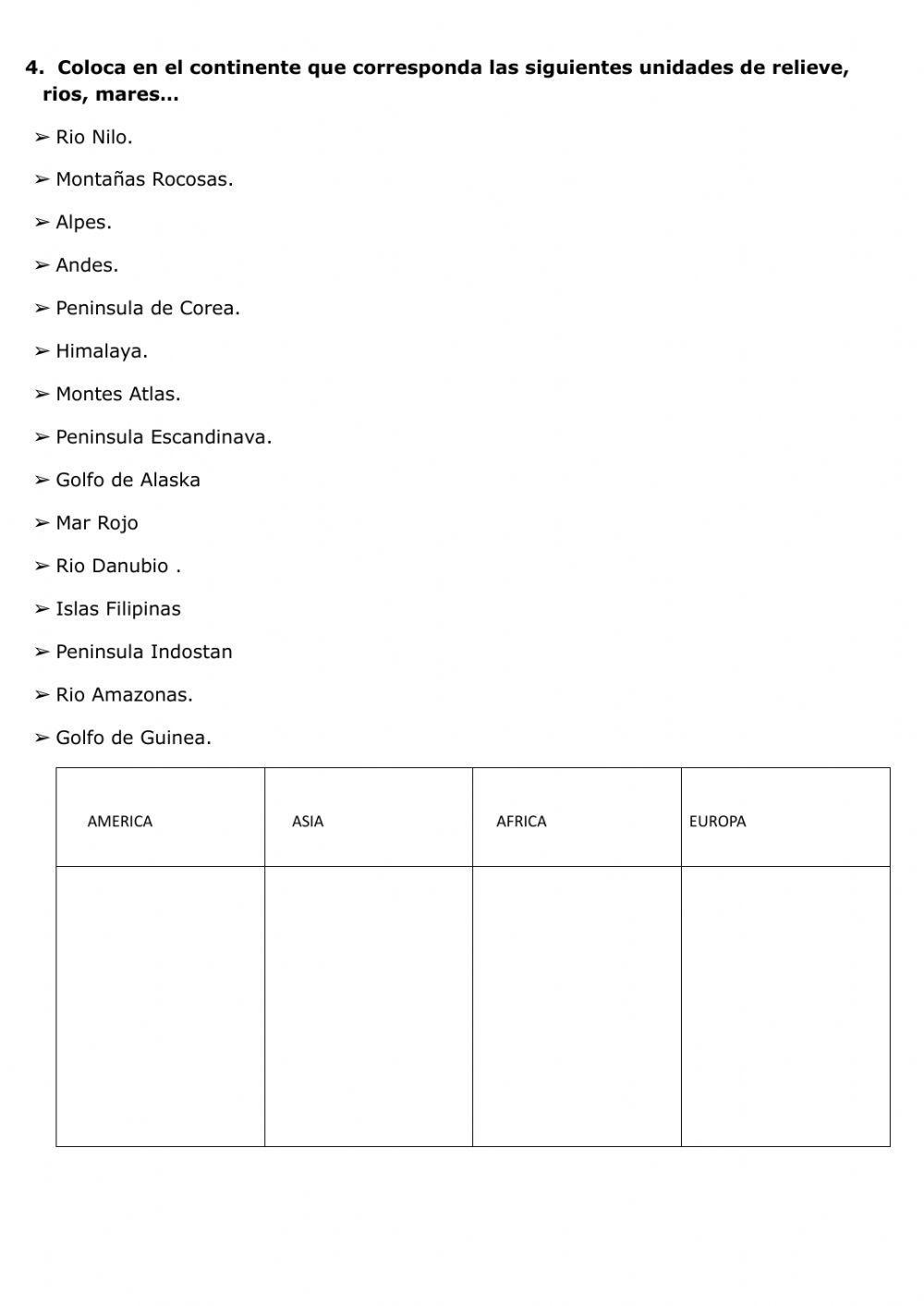 Test geografía 1ºESO