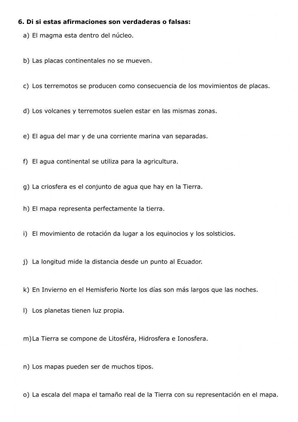 Test geografía 1ºESO