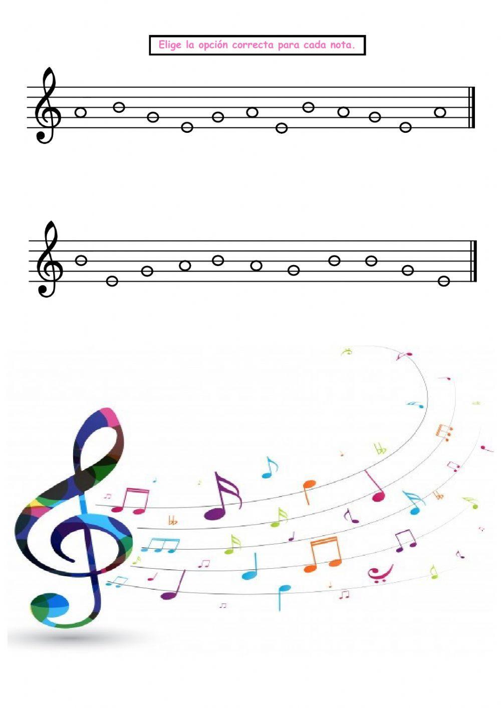 Notas musicales mi-sol-la-si