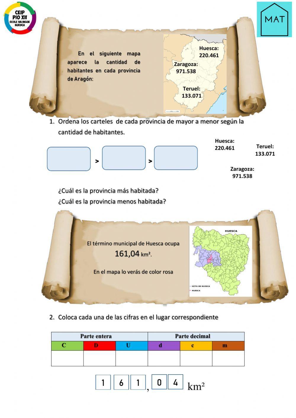 Competencial números decimales