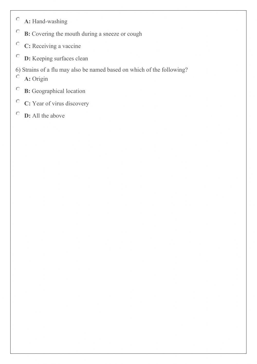 Reading comprehension