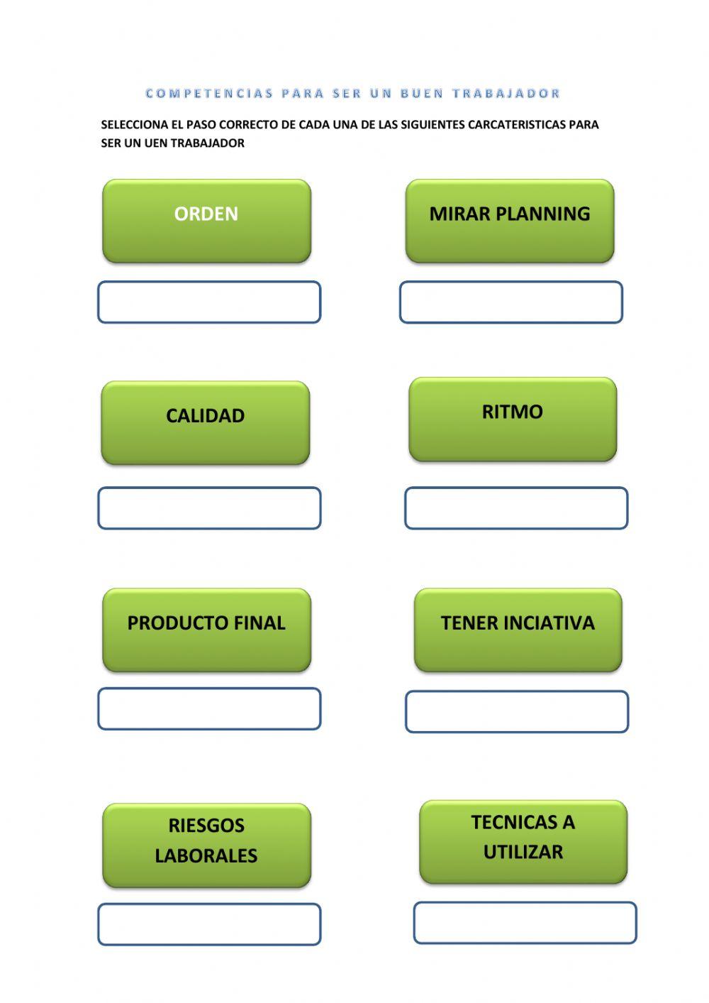 Competencias laborales para ser un buen trabajador