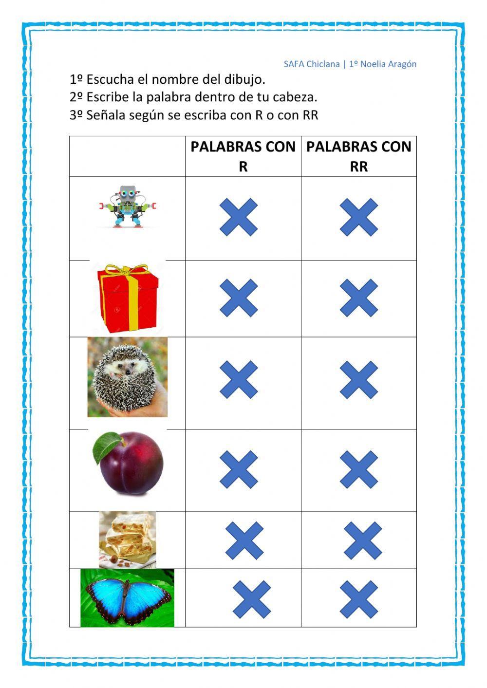 01.Palabras con R y RR