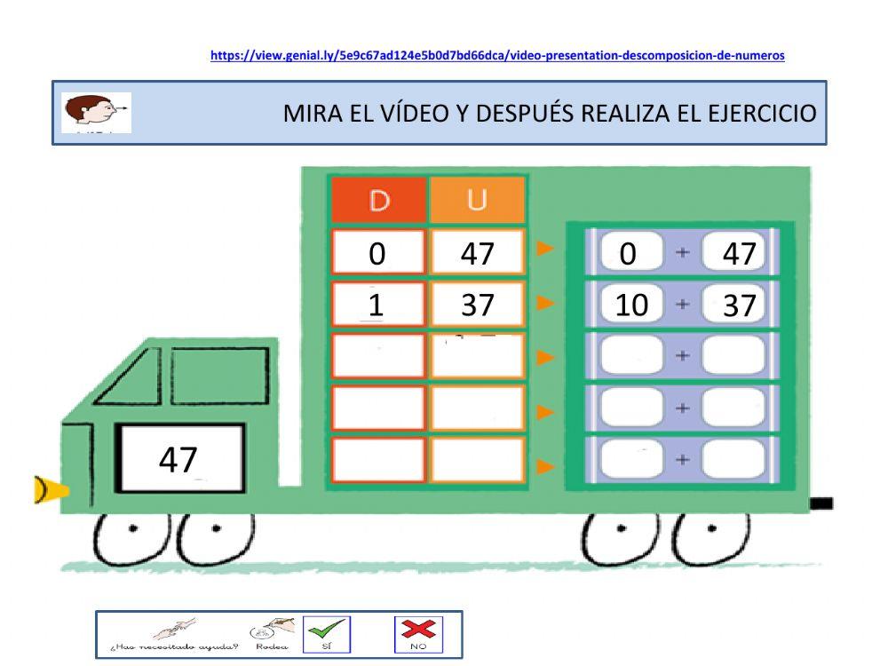 Descomposición números