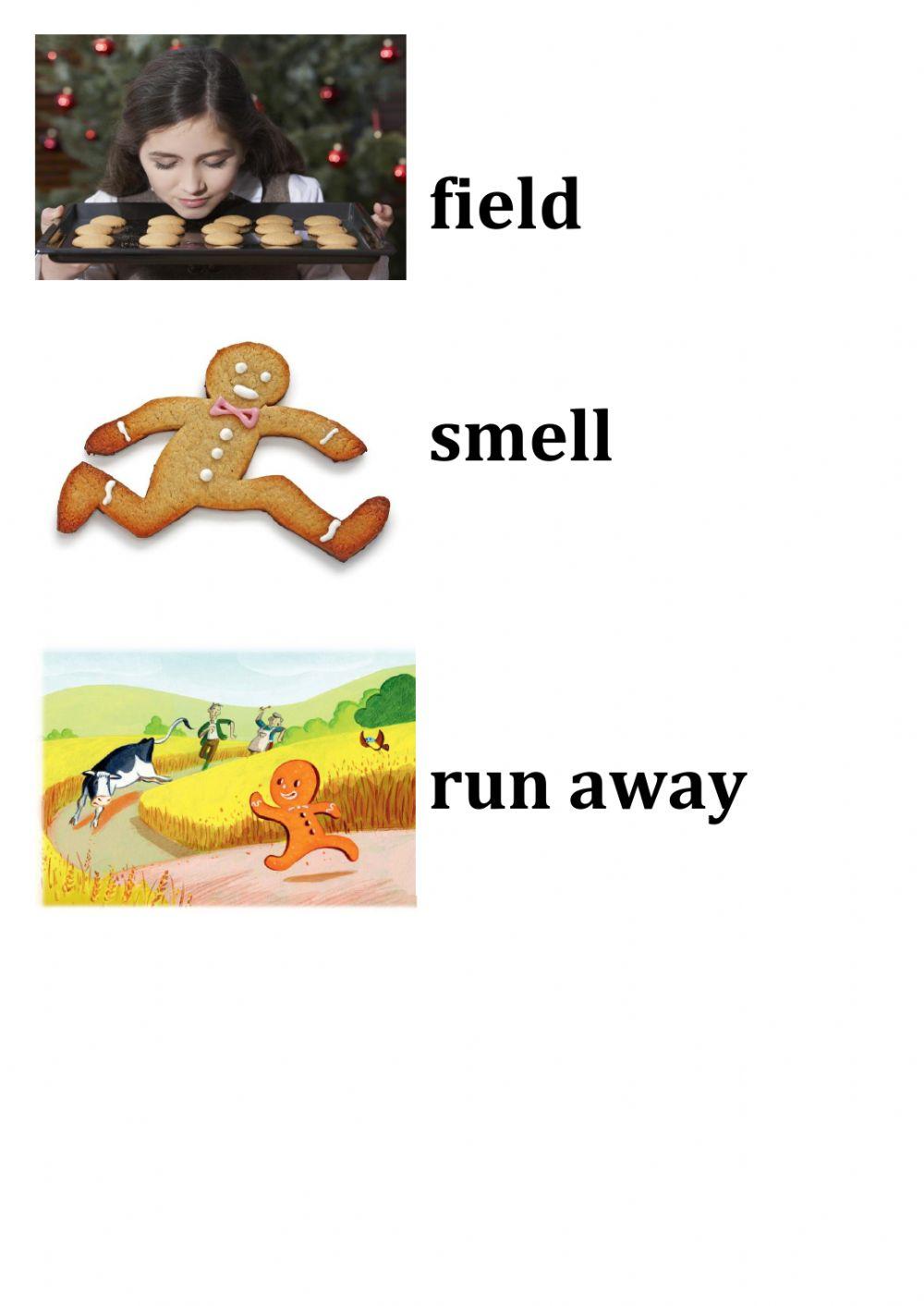 Gingerbread man words