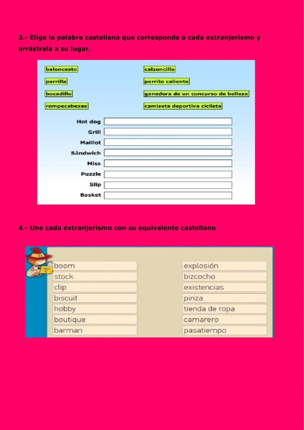 Préstamos y Extranjerismos