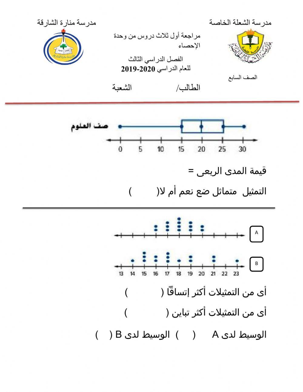 مقارنة المجموعات الإحصائية