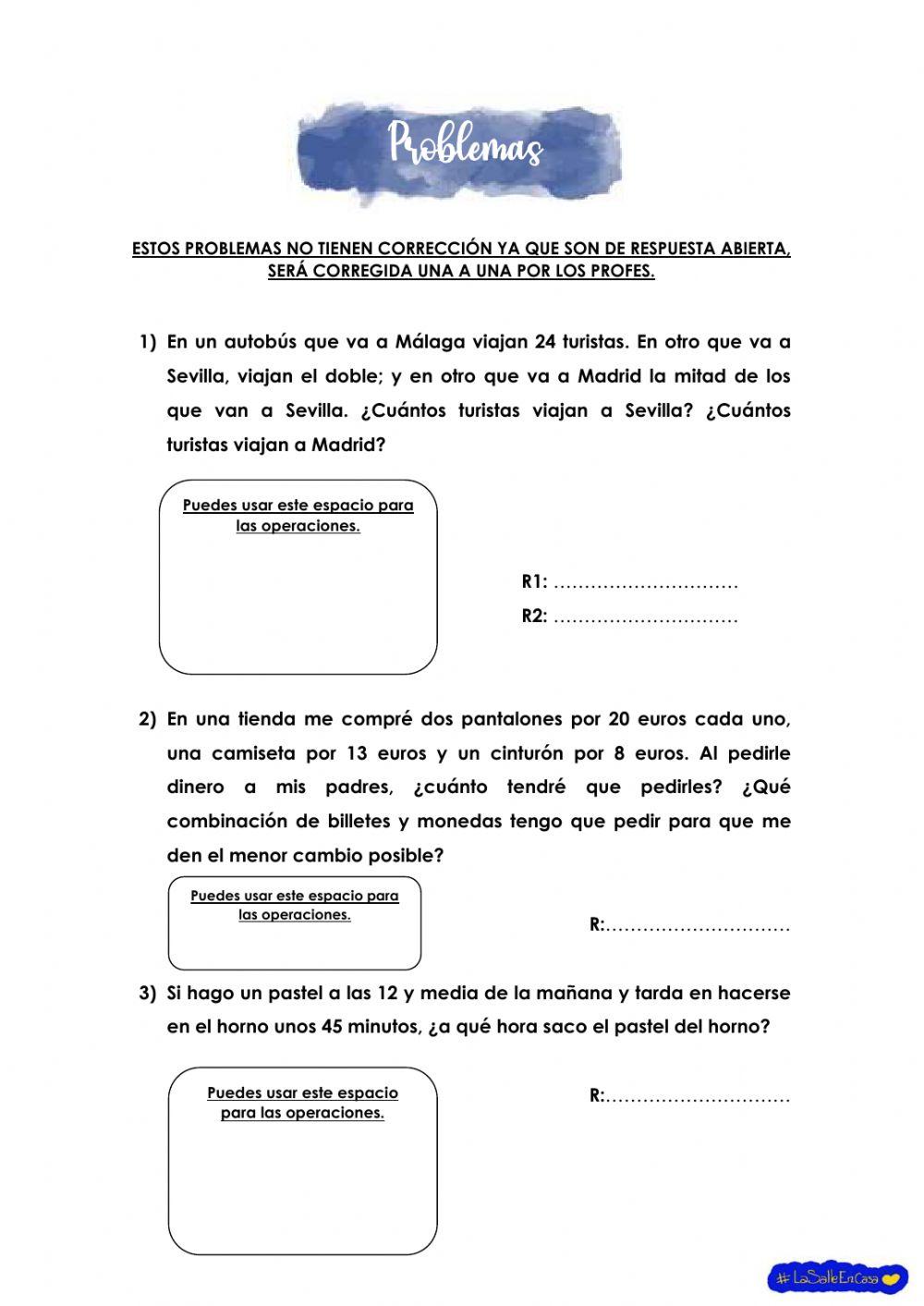 Problemas viernes 5 de junio