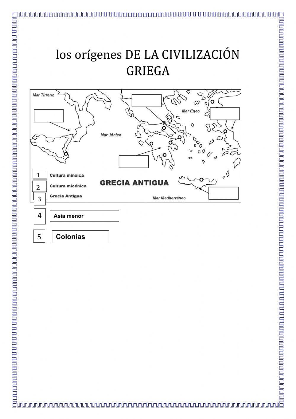 Mapa de la Antigua Grecia