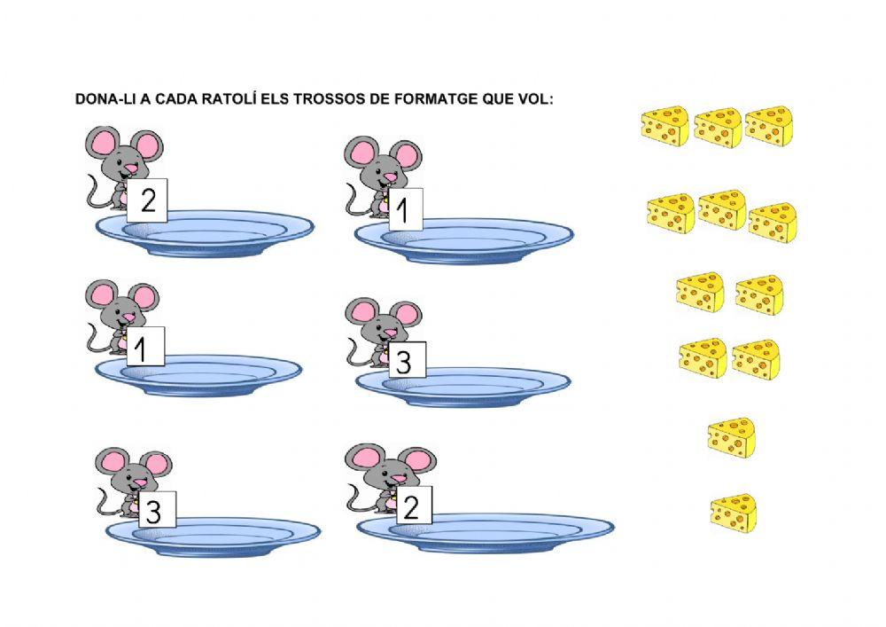 Numeració 1-2-3 amb el ratolí Pérez