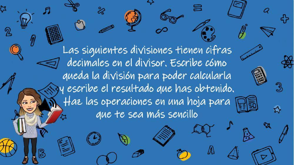 Repaso divisiones cifras decimales