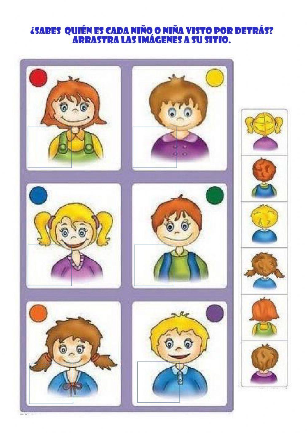 Empareja de frente-de espalda